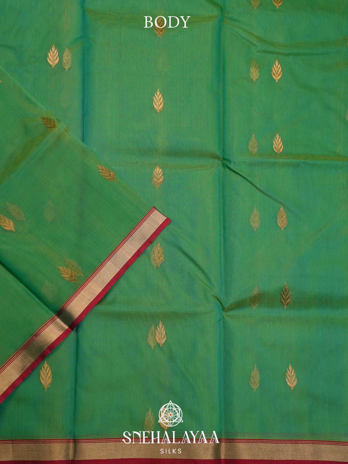 Green Chanderi Saree