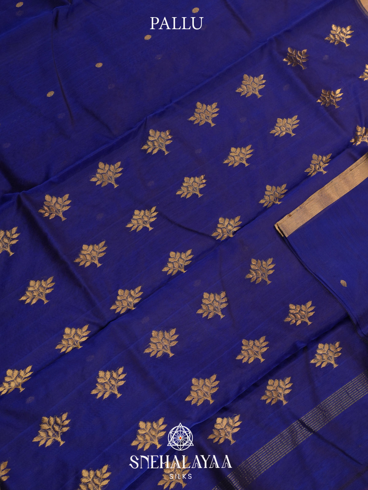 Purple Chanderi Saree