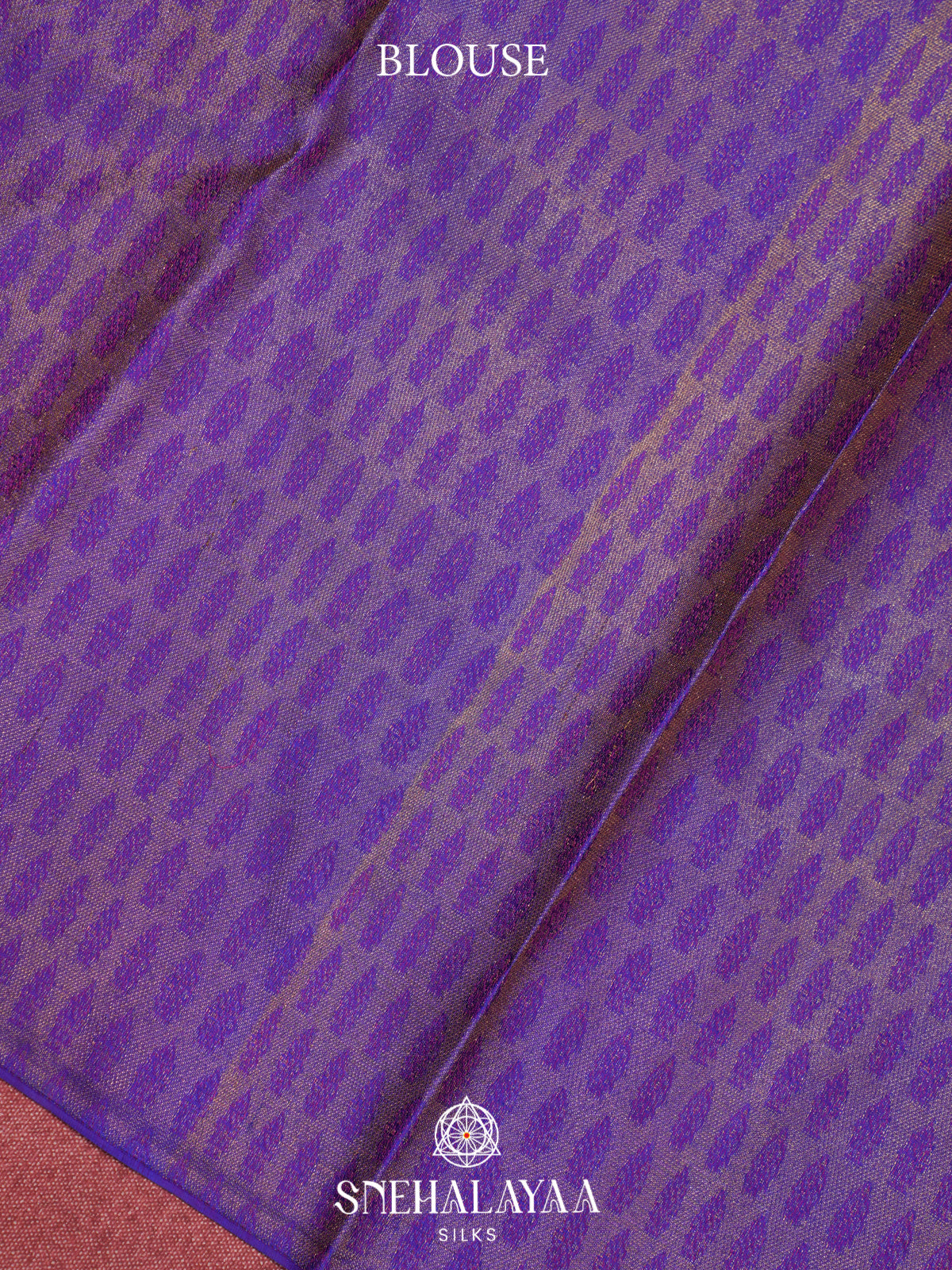 Royal Purple Kanjivaram Silk Saree with Floral Design