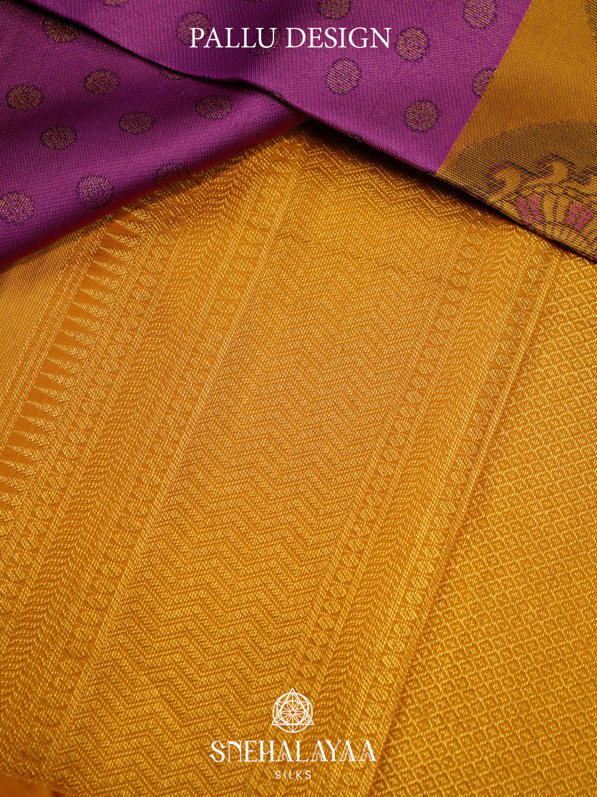 Magenta Pink Kanjivaram Silk Saree with Mustard Yellow Peacock Border