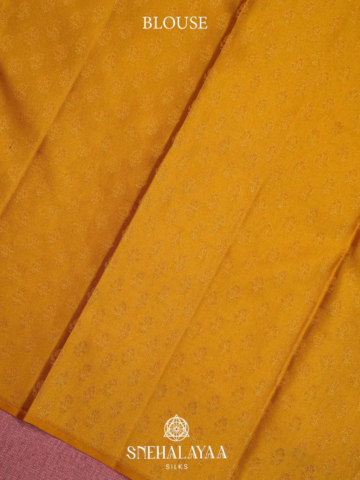Magenta Pink Kanjivaram Silk Saree with Mustard Yellow Peacock Border