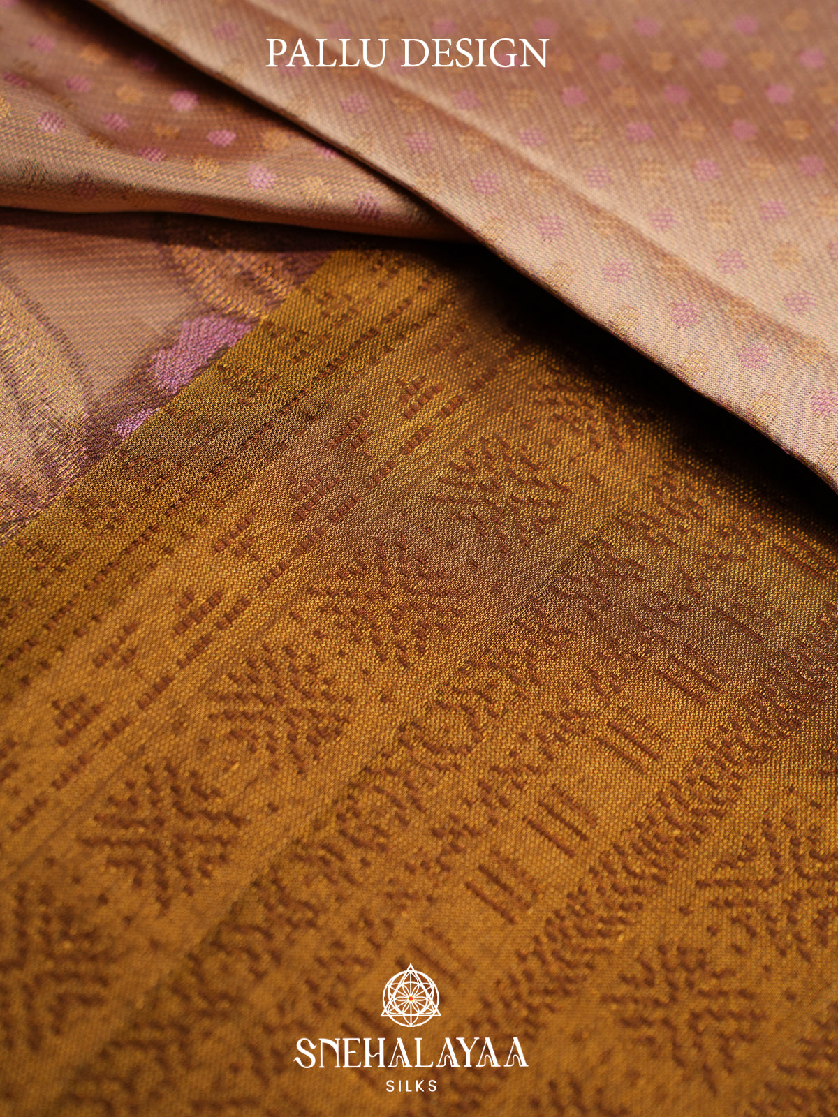 Beige Kanjivaram Silk Saree with Floral Zari Design