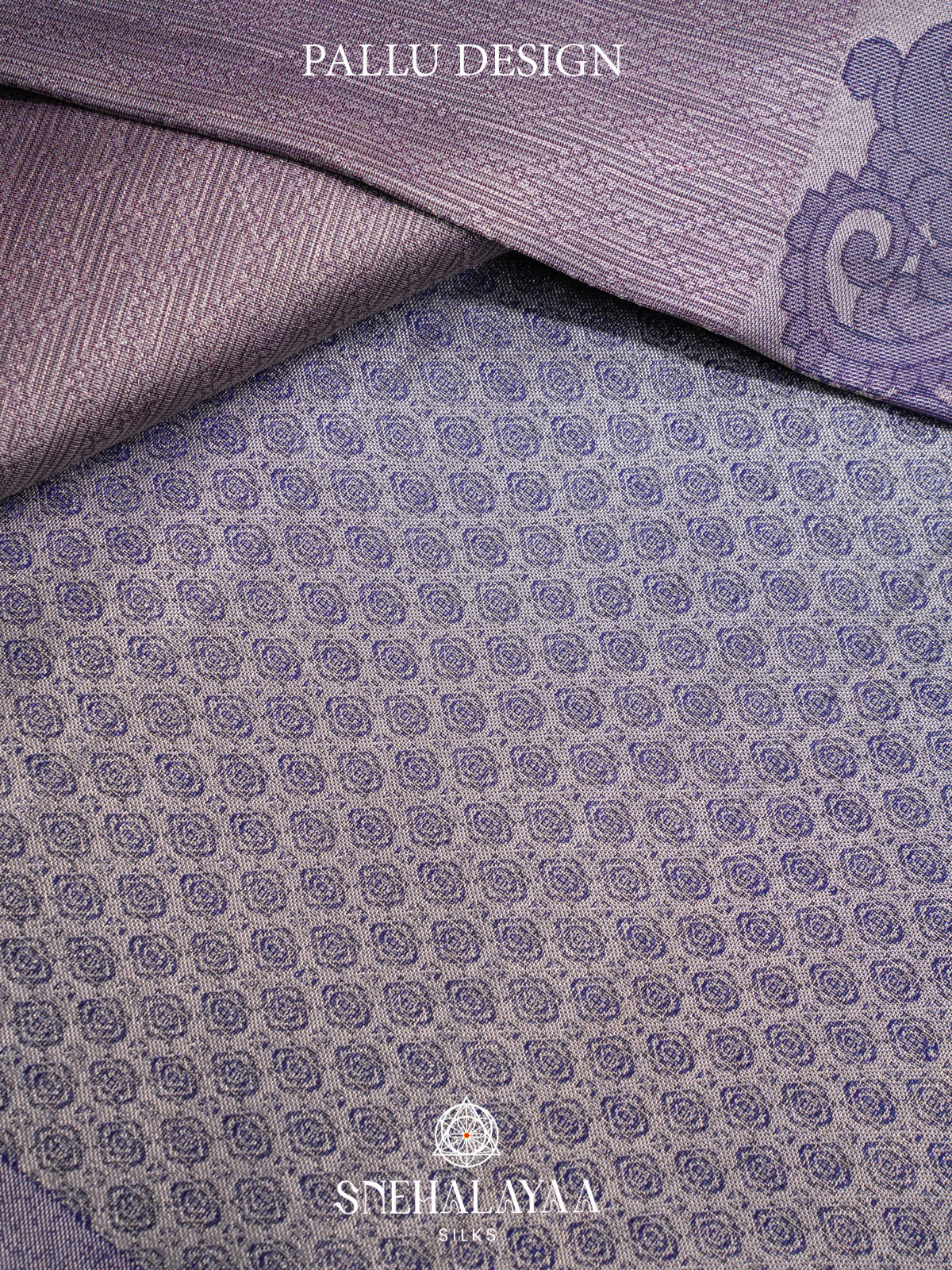 Dusty Mauve Kanjivaram Silk Saree with Peacock Border