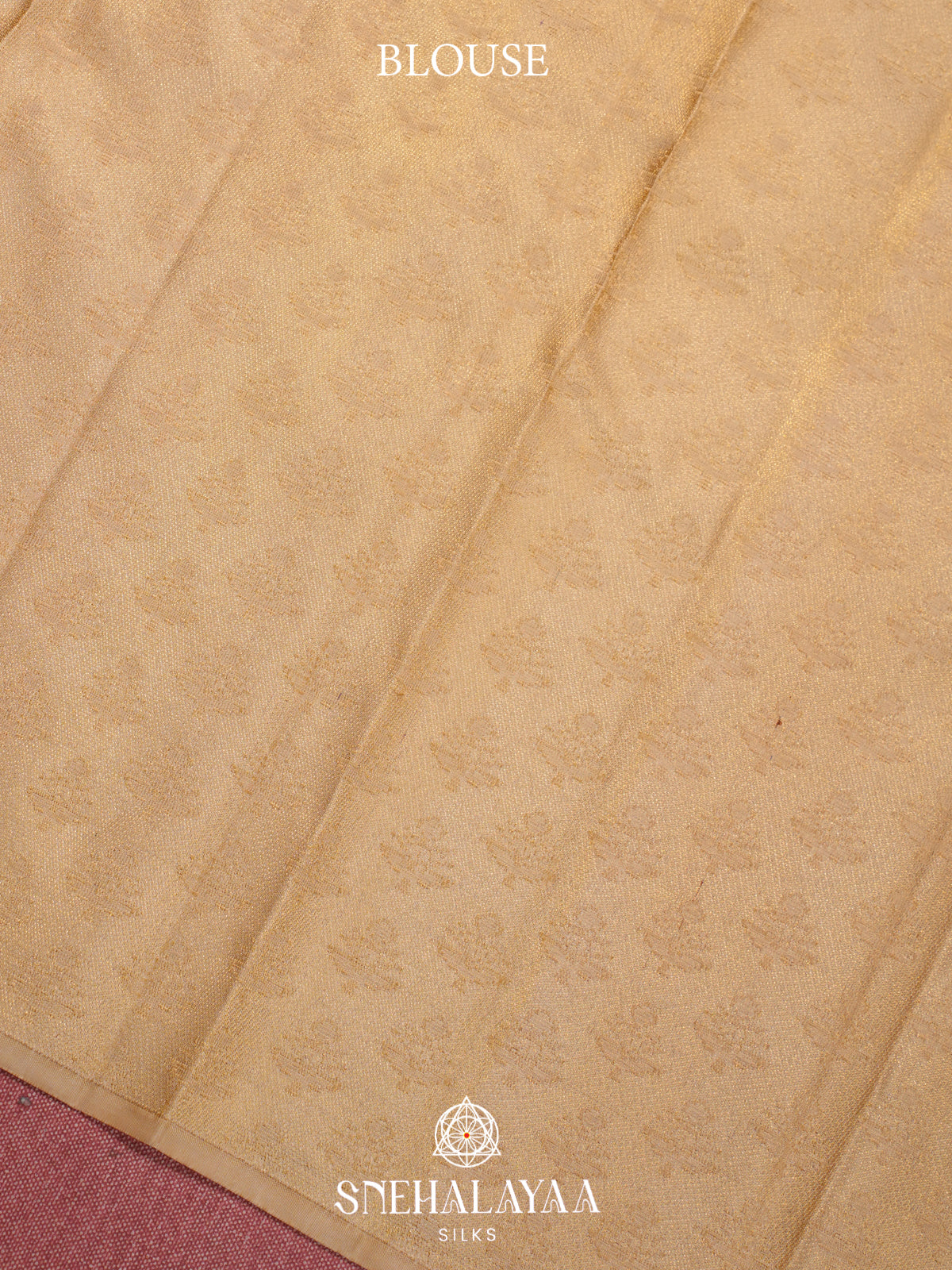 Brown Kanjivaram Silk Saree with Floral Border