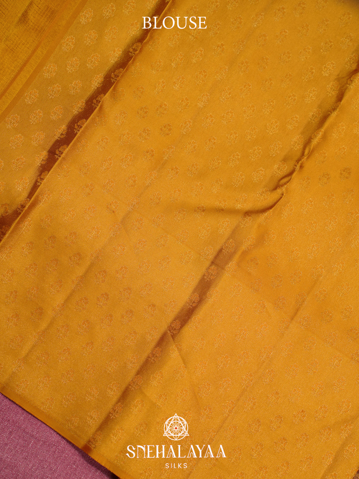 Magenta Kanjivaram Silk Saree with Floral Zari Border