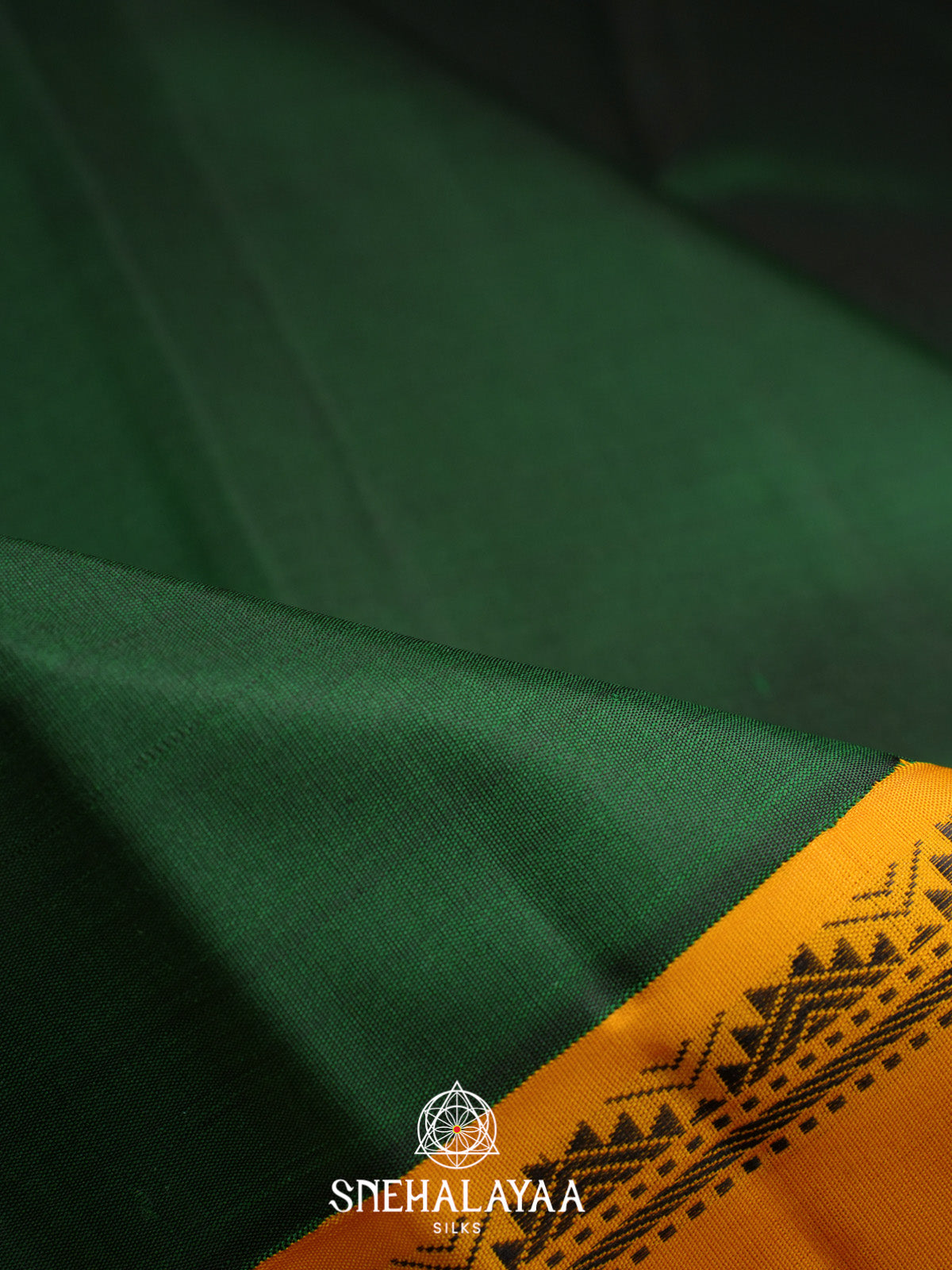 Forest Green Kanjivaram Silk Saree