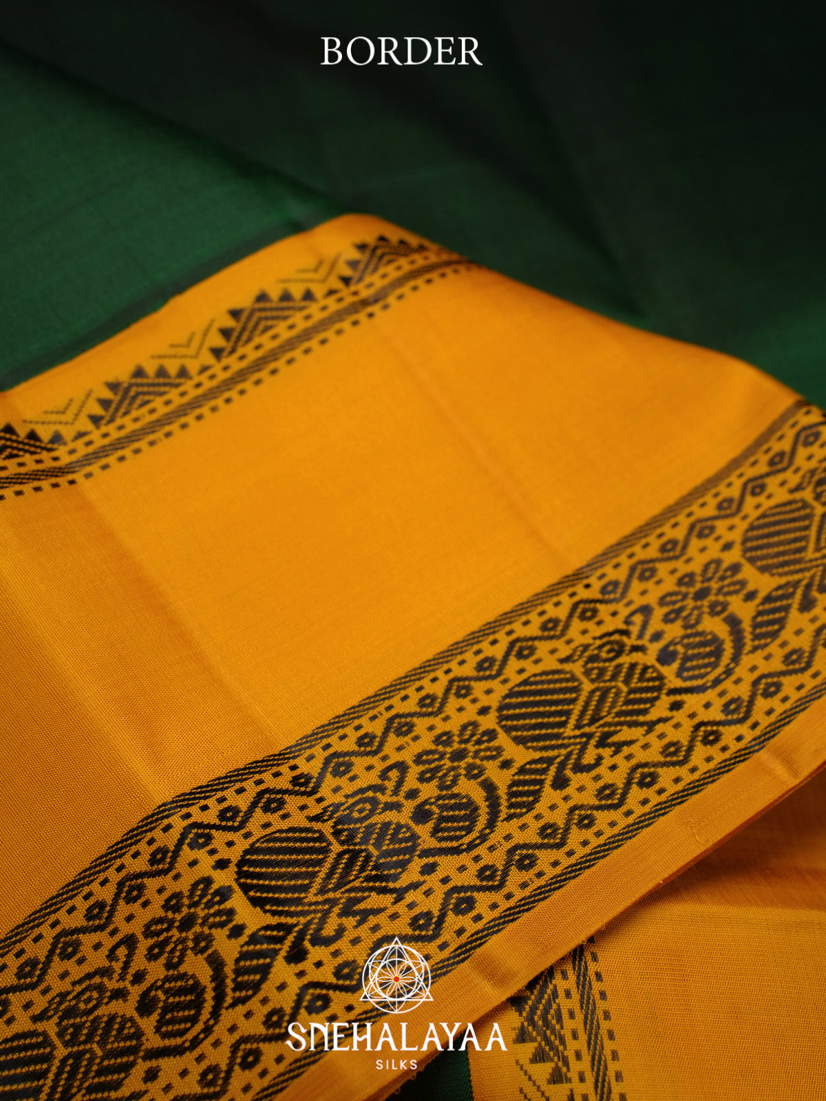 Forest Green Kanjivaram Silk Saree