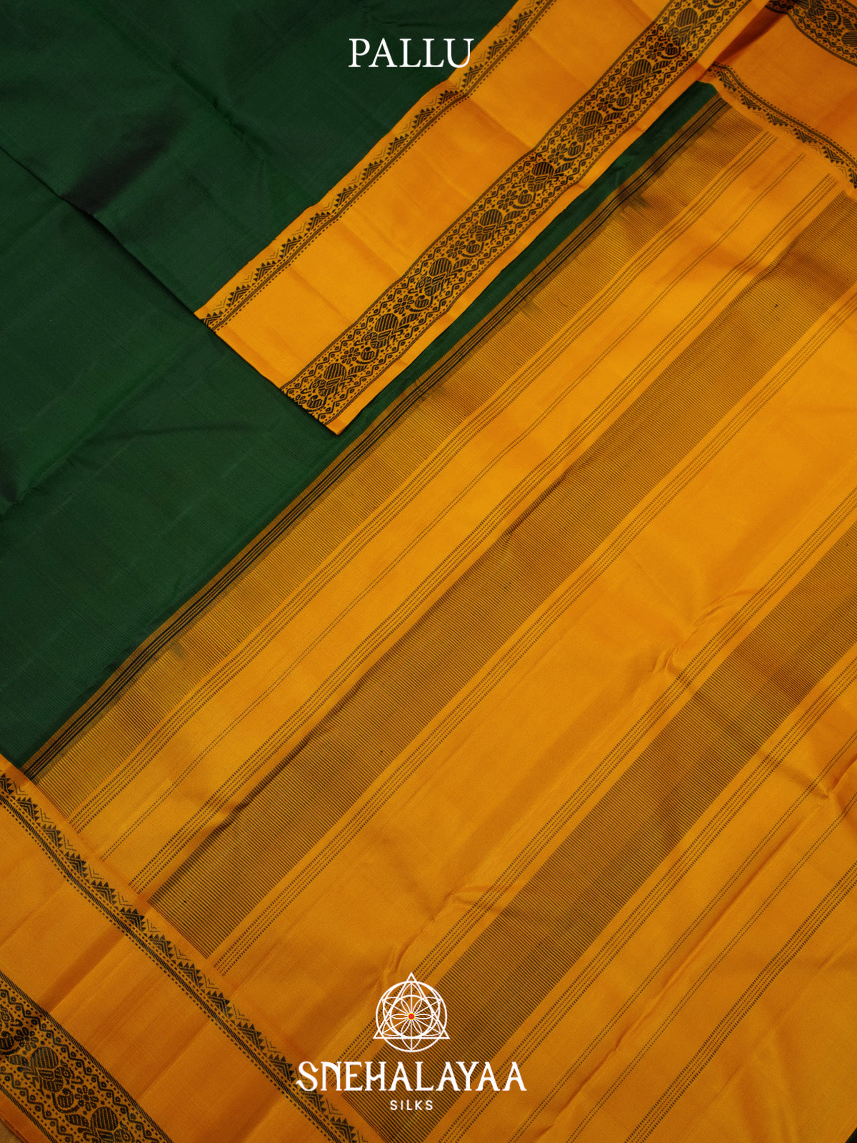 Forest Green Kanjivaram Silk Saree