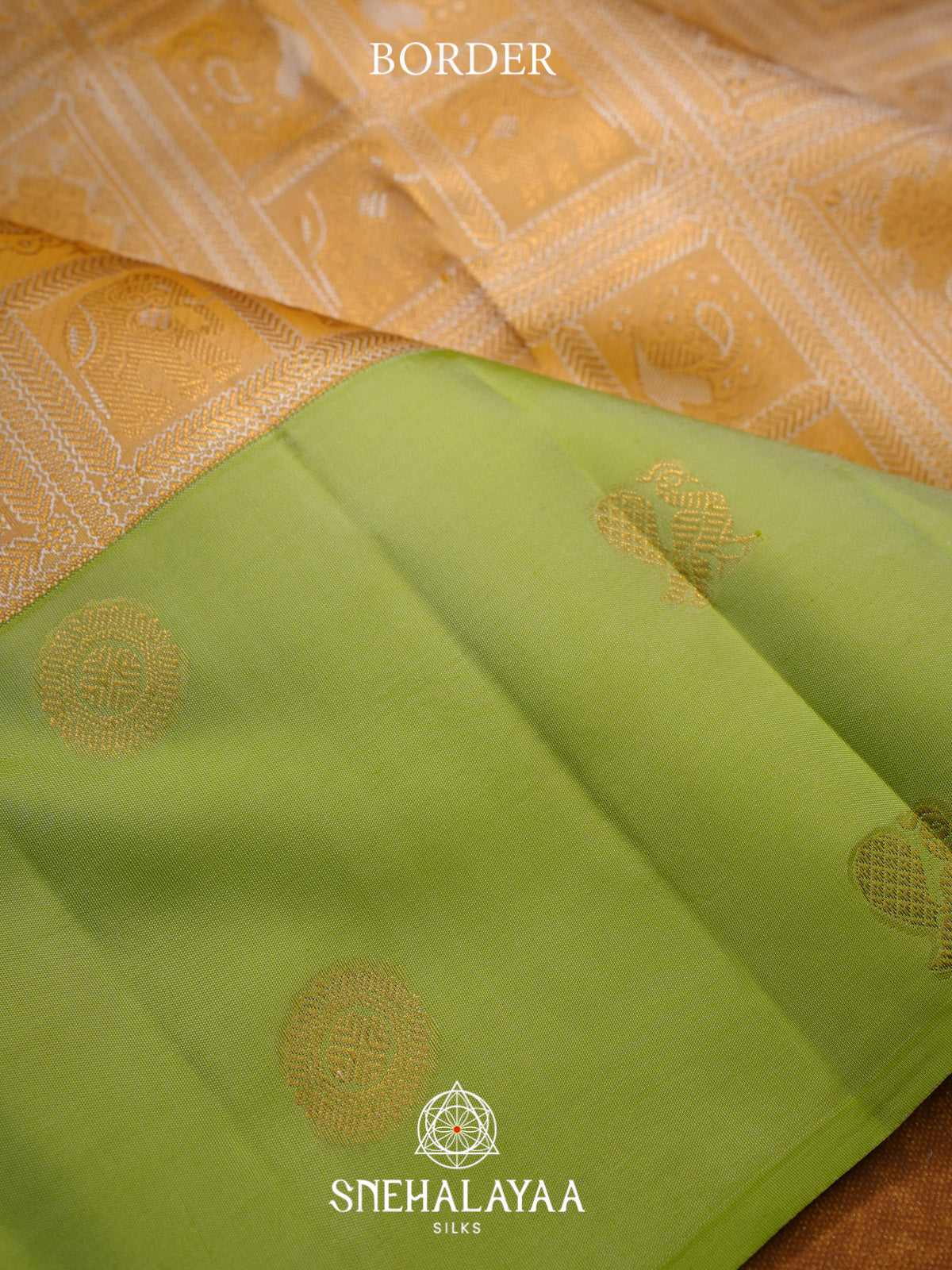 Pale Yellow Kanjivaram Silk Saree