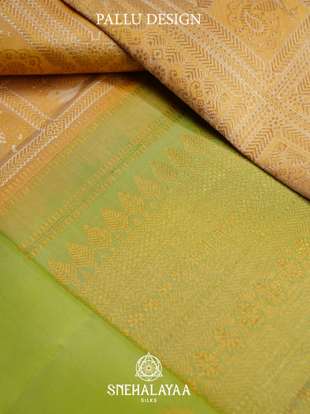 Pale Yellow Kanjivaram Silk Saree