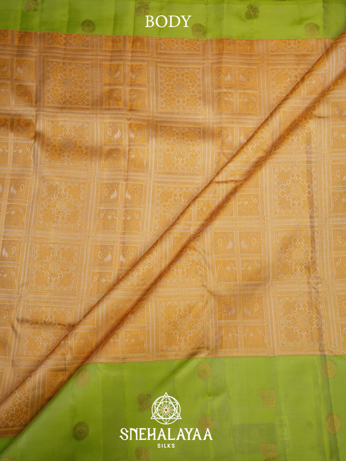 Pale Yellow Kanjivaram Silk Saree