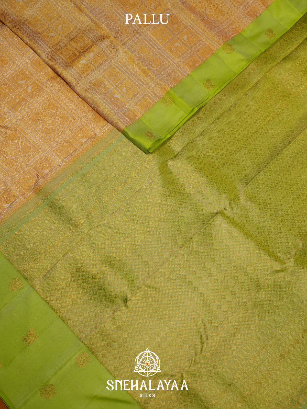Pale Yellow Kanjivaram Silk Saree