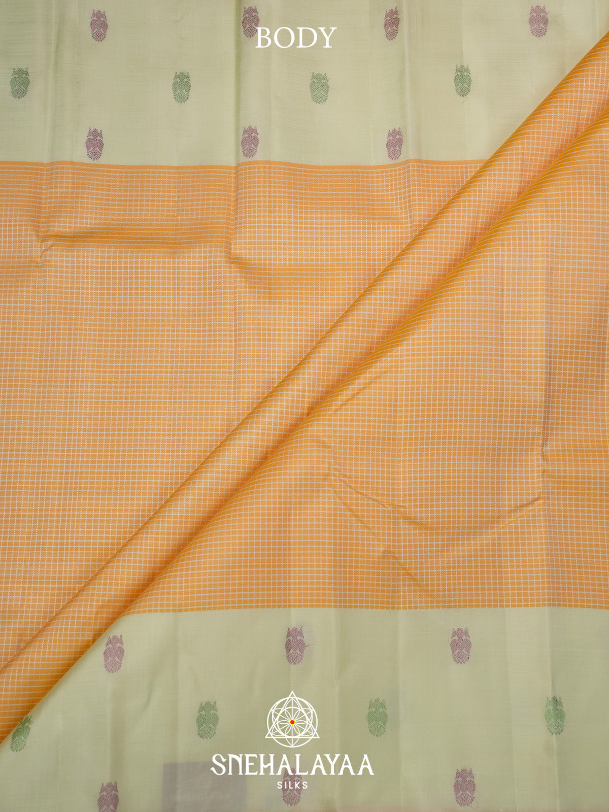 Pale Yellow Kanjivaram Silk Saree