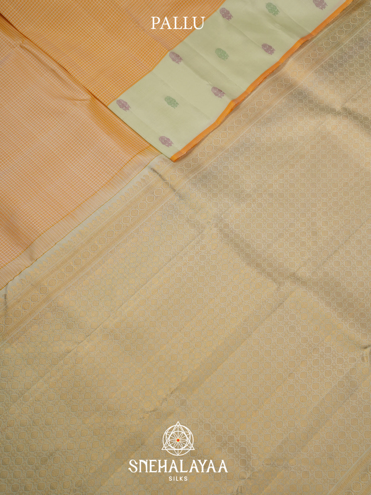 Pale Yellow Kanjivaram Silk Saree
