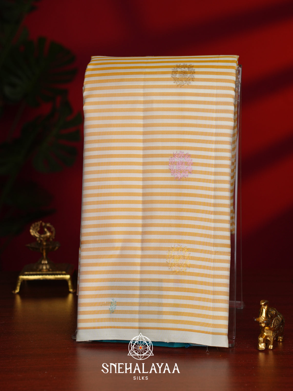 Yellow Kanjivaram Silk Saree