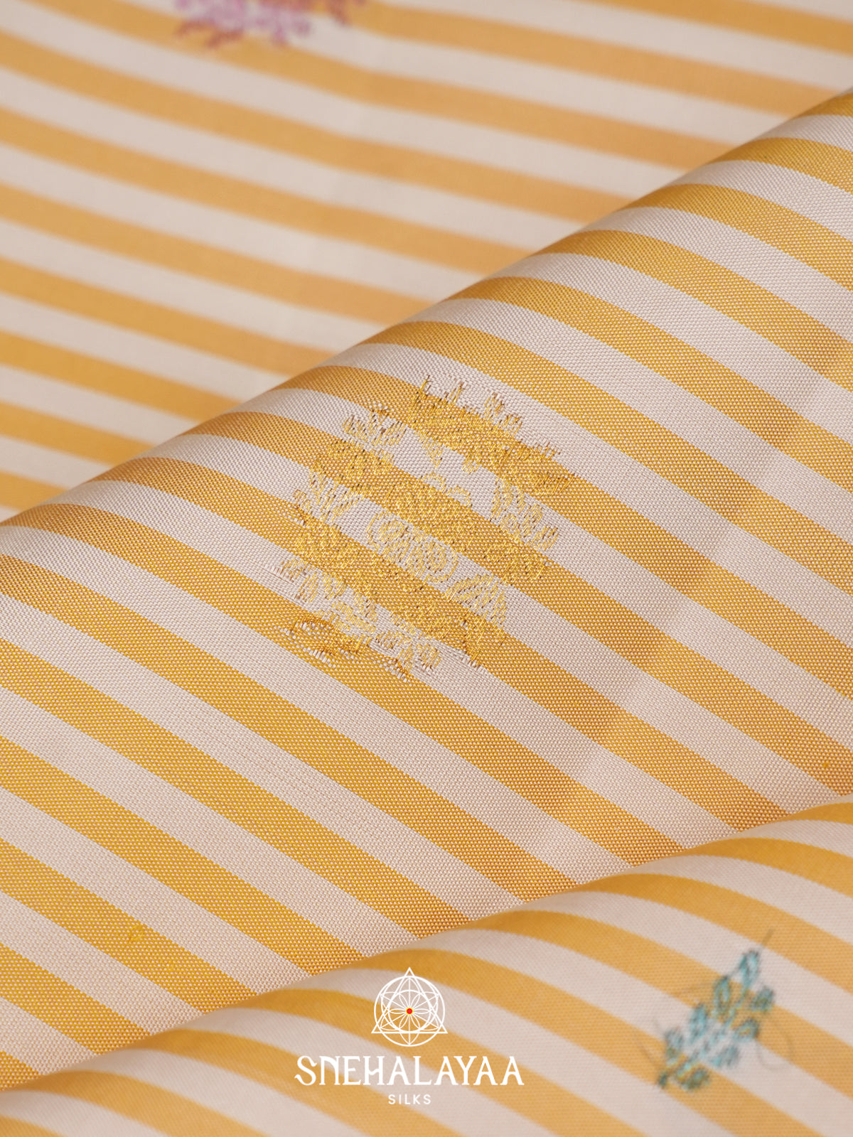 Yellow Kanjivaram Silk Saree