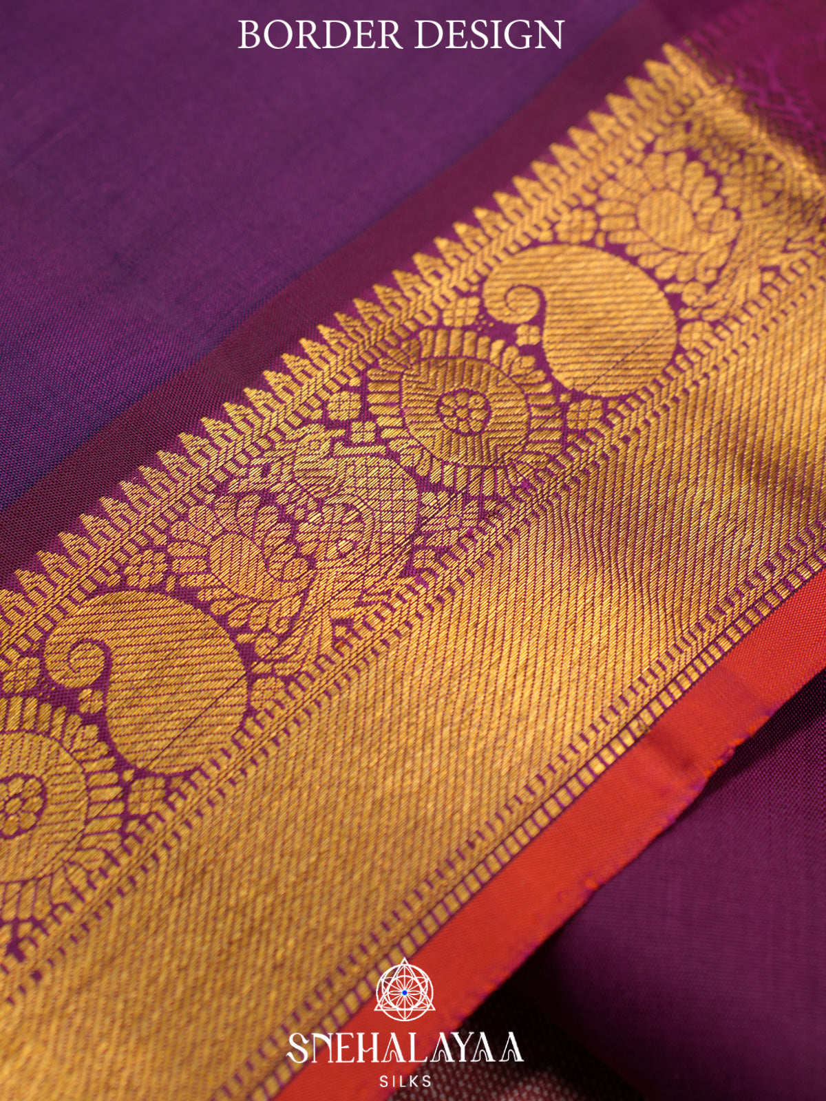 Purple Kanjivaram Silk Saree