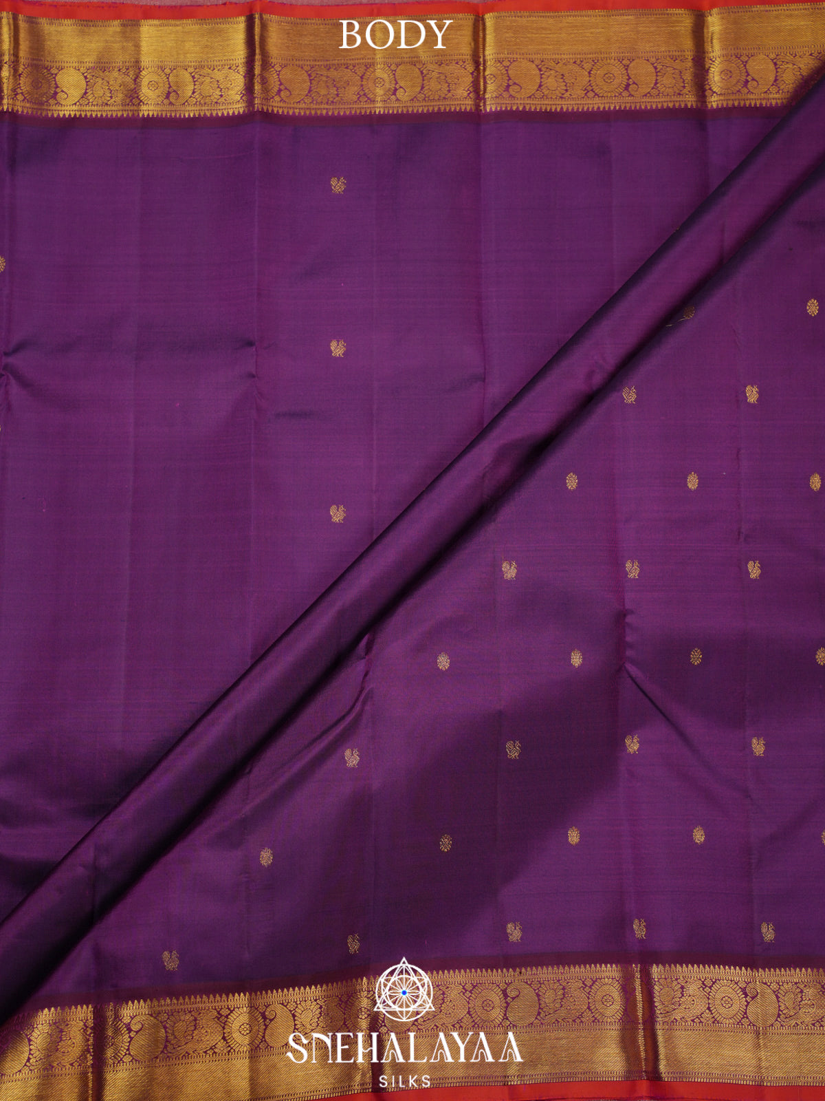 Purple Kanjivaram Silk Saree