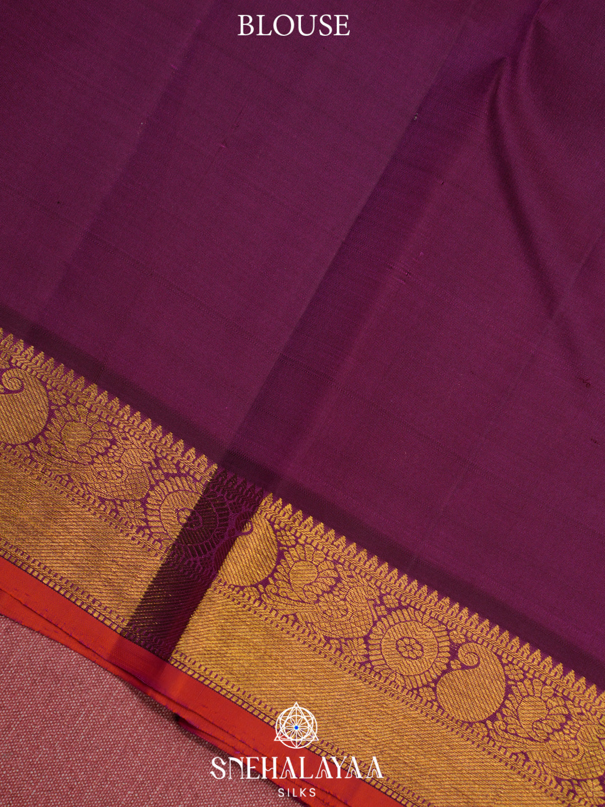 Purple Kanjivaram Silk Saree