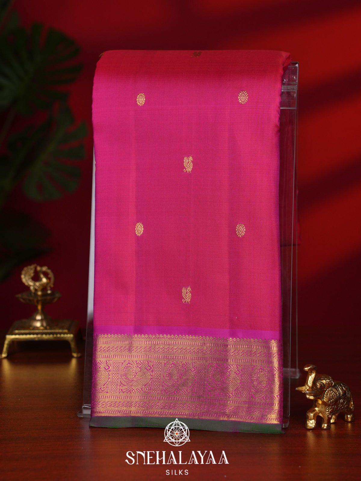 Pink Kanjivaram Silk Saree