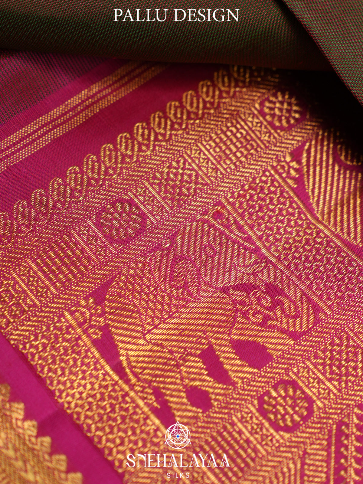 Brown Kanjivaram Silk Saree