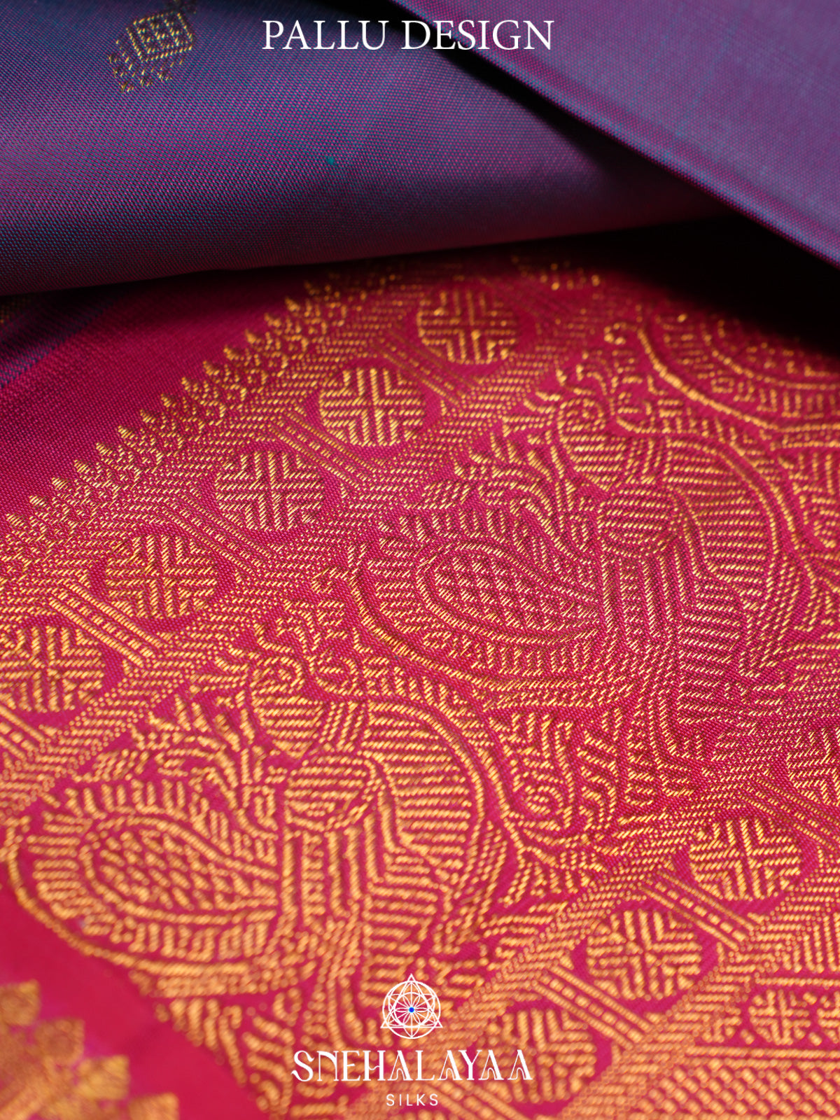 Plum Kanjivaram Silk Saree