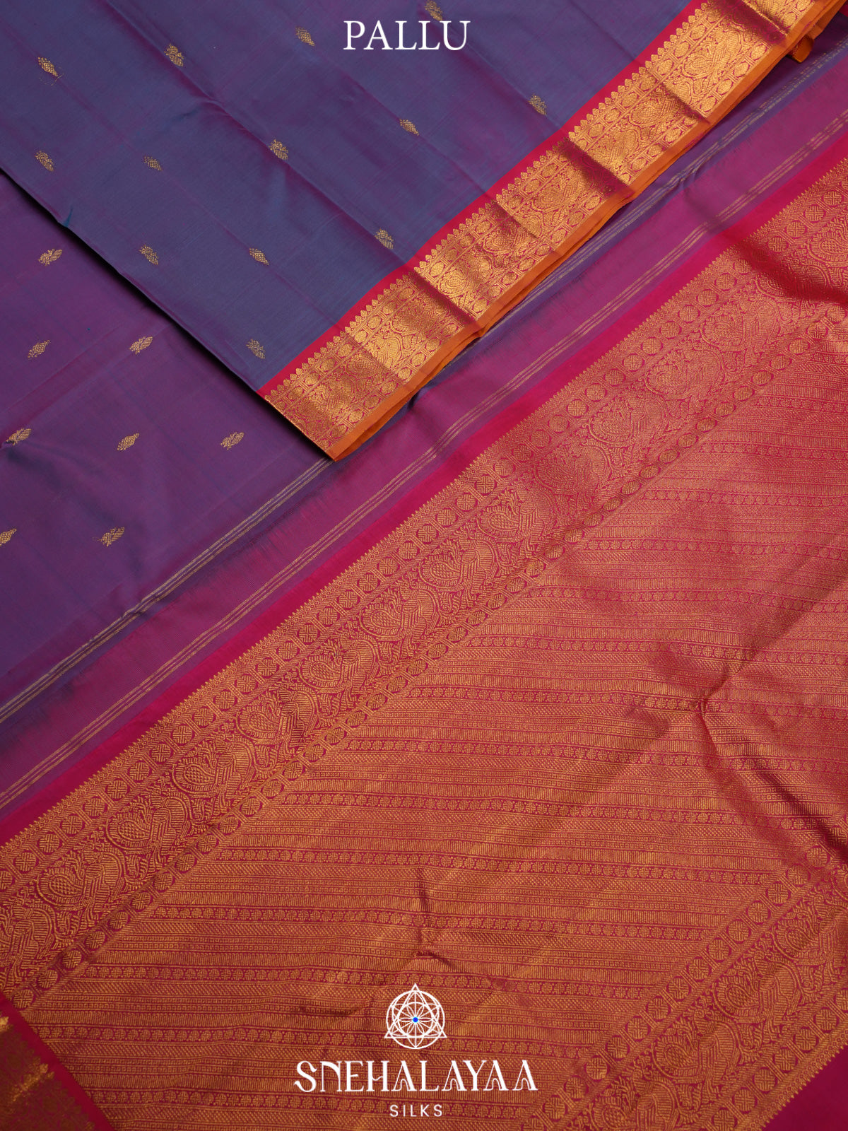 Plum Kanjivaram Silk Saree
