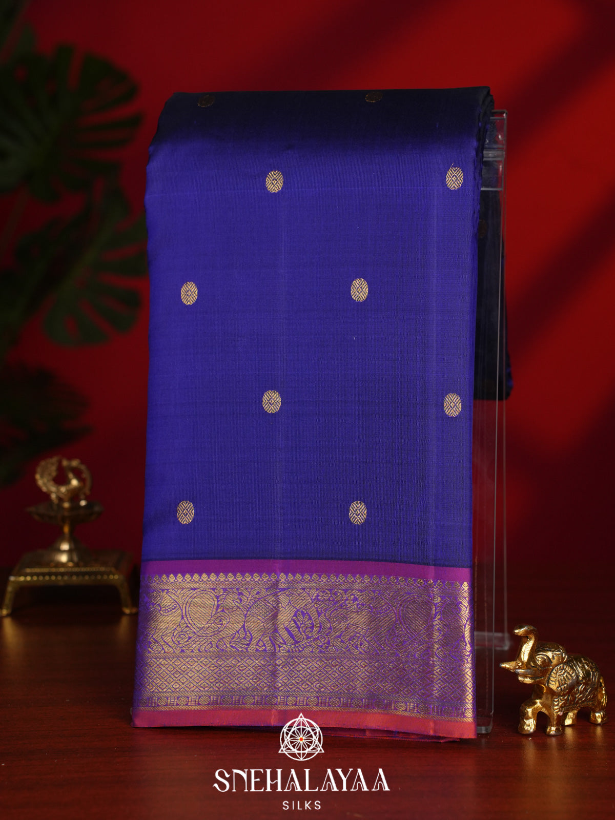 Purple Kanjivaram Silk Saree