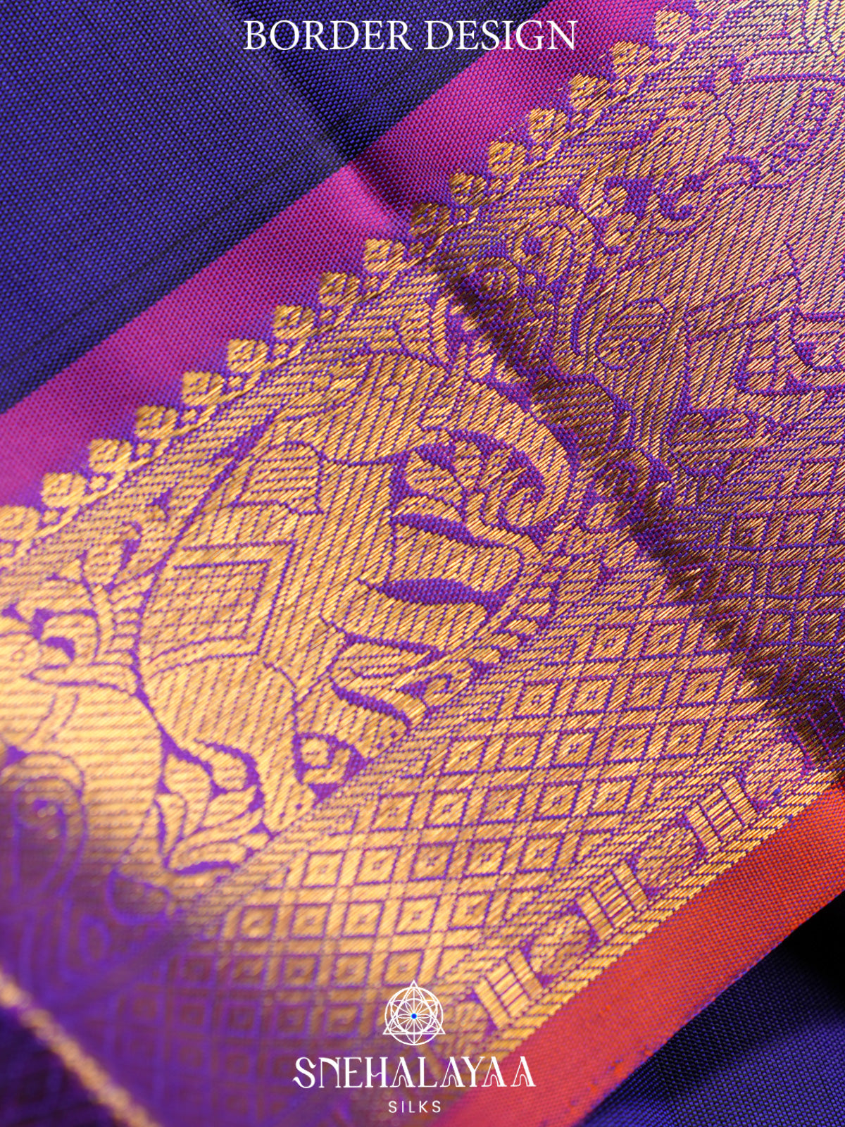 Purple Kanjivaram Silk Saree