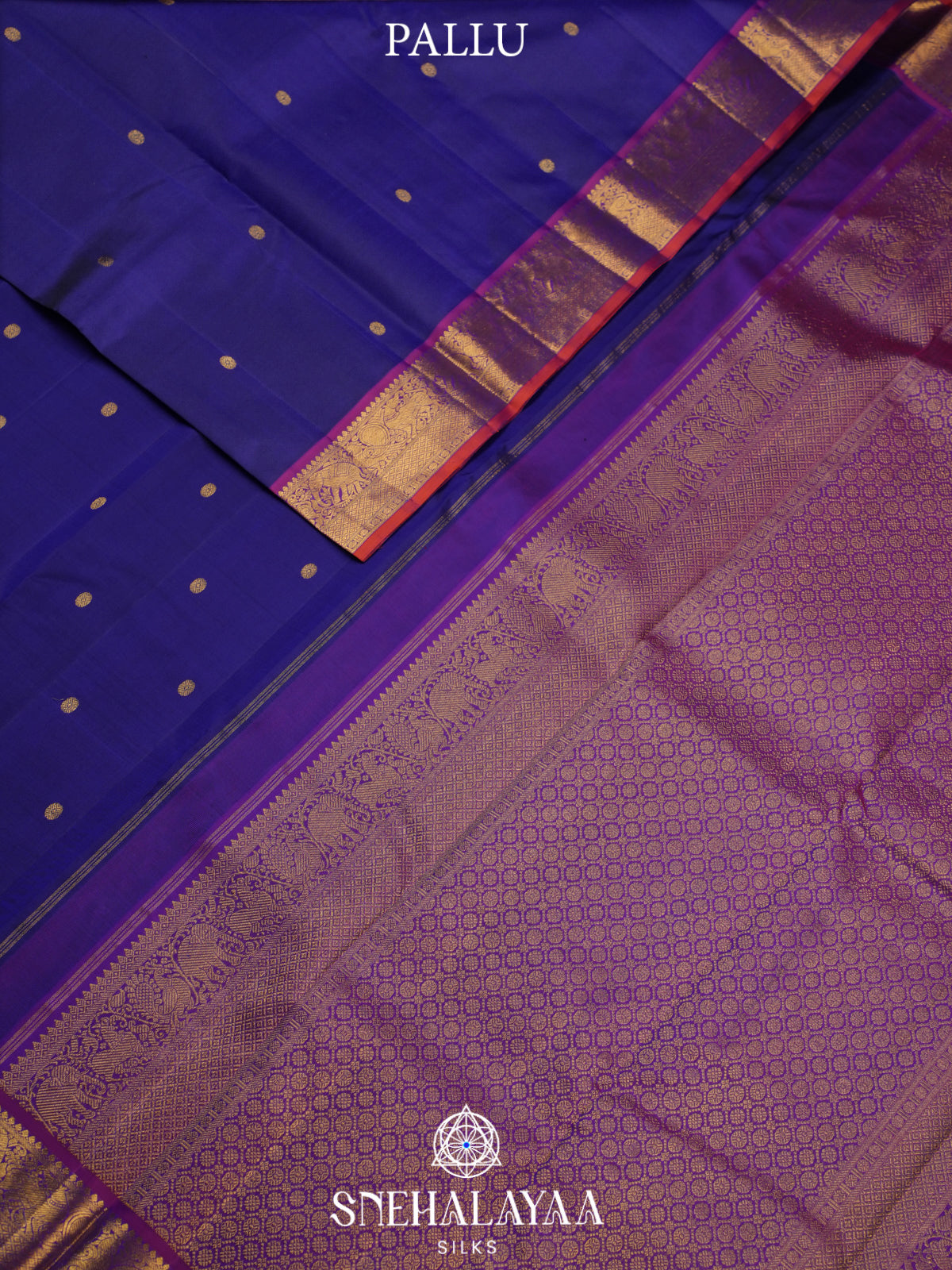 Purple Kanjivaram Silk Saree