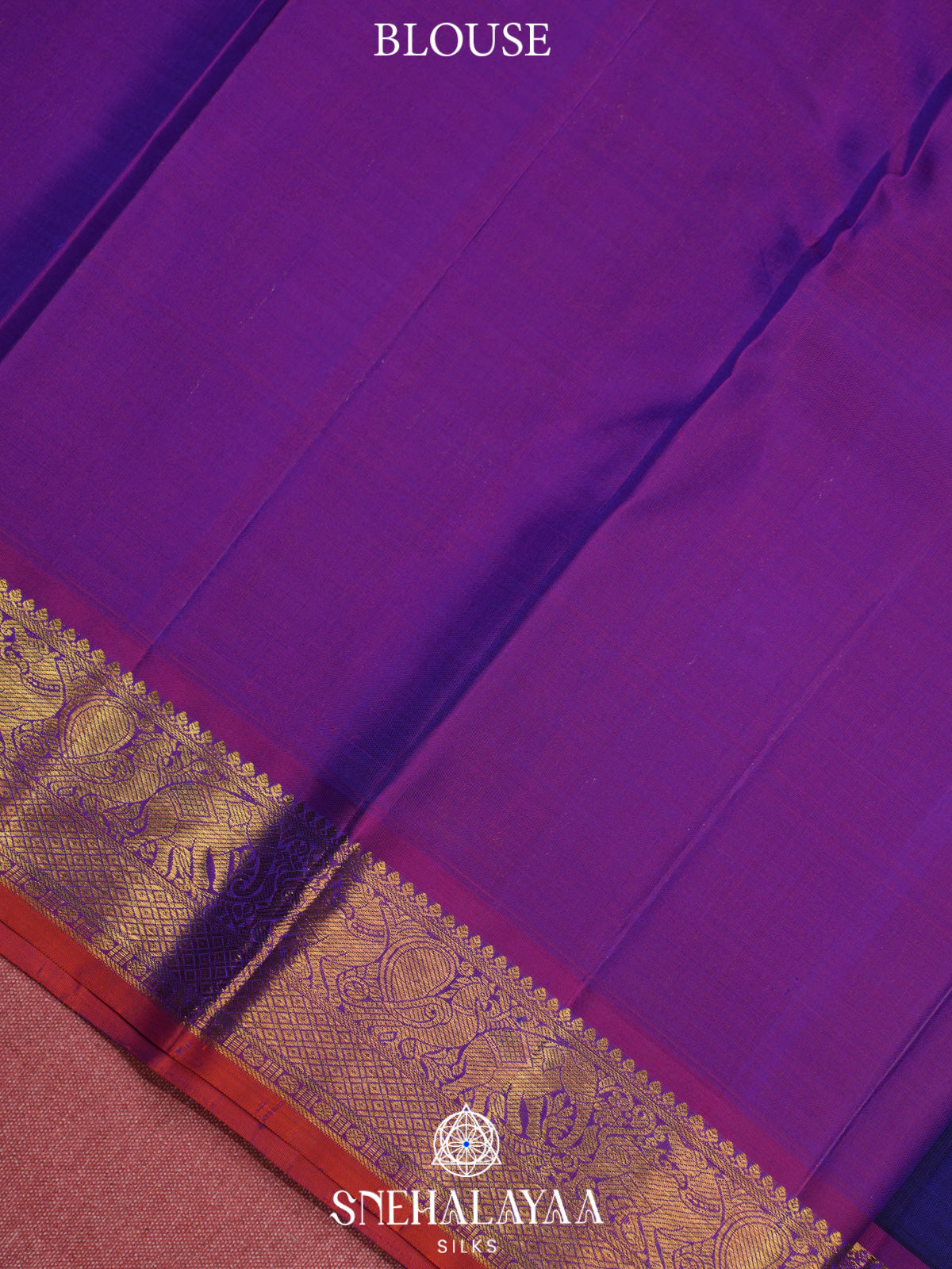 Purple Kanjivaram Silk Saree
