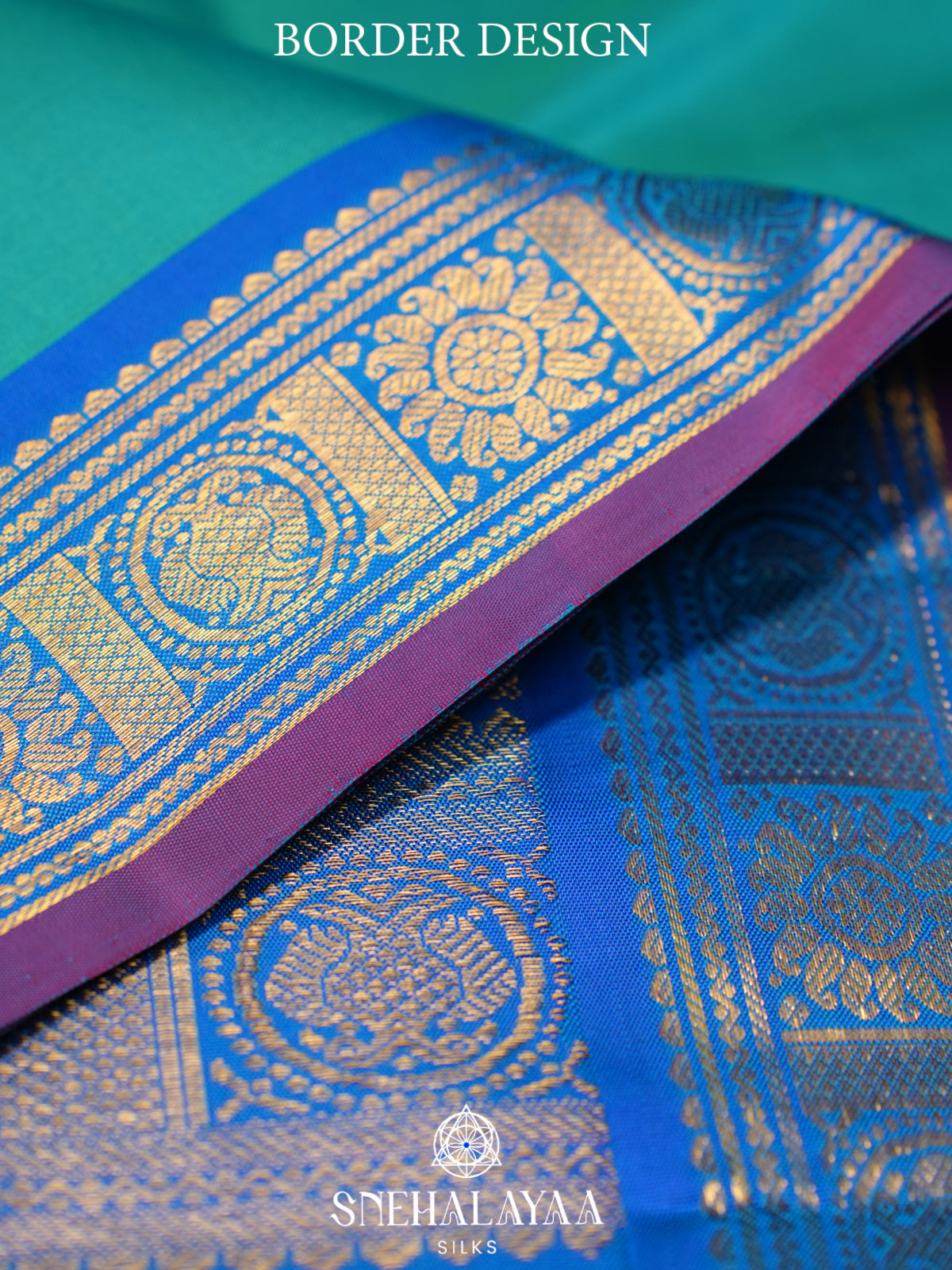 Teal Green Kanjivaram Silk Saree