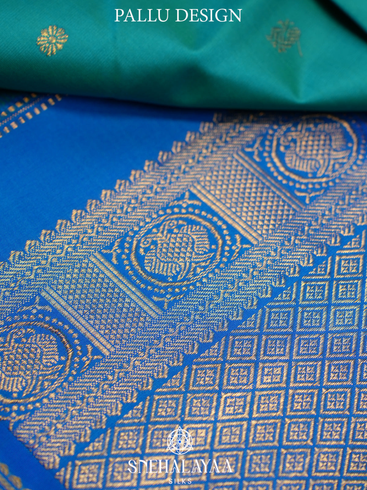 Teal Green Kanjivaram Silk Saree