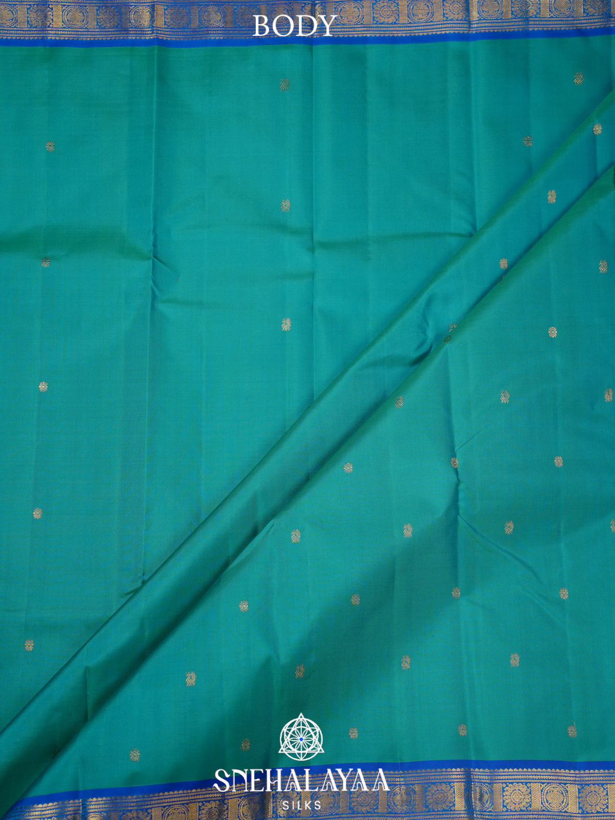 Teal Green Kanjivaram Silk Saree