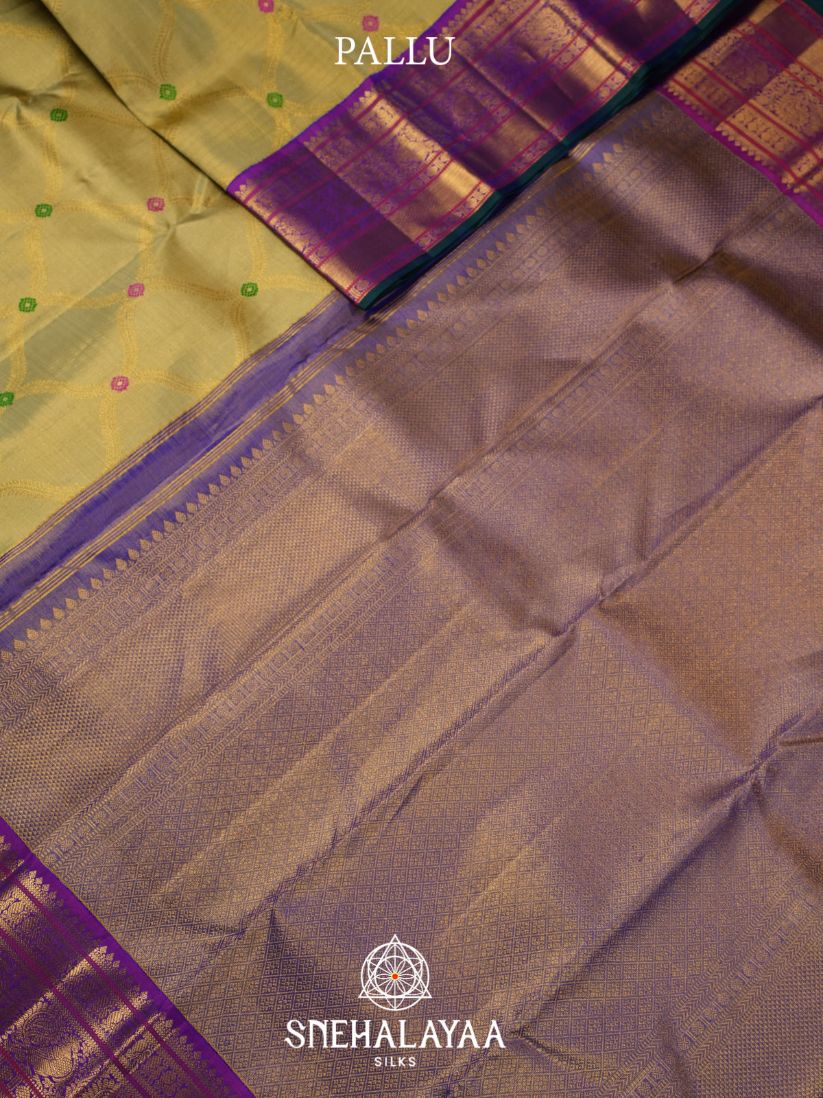 Pale Green Kanjivaram Silk Saree