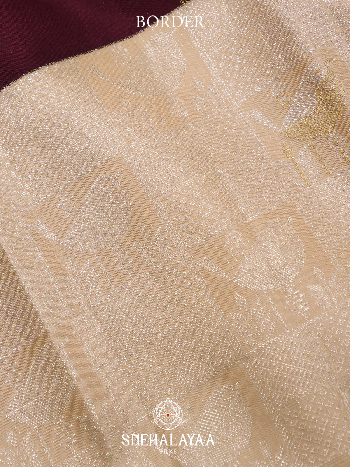 Maroon Kanjivaram Silk Saree