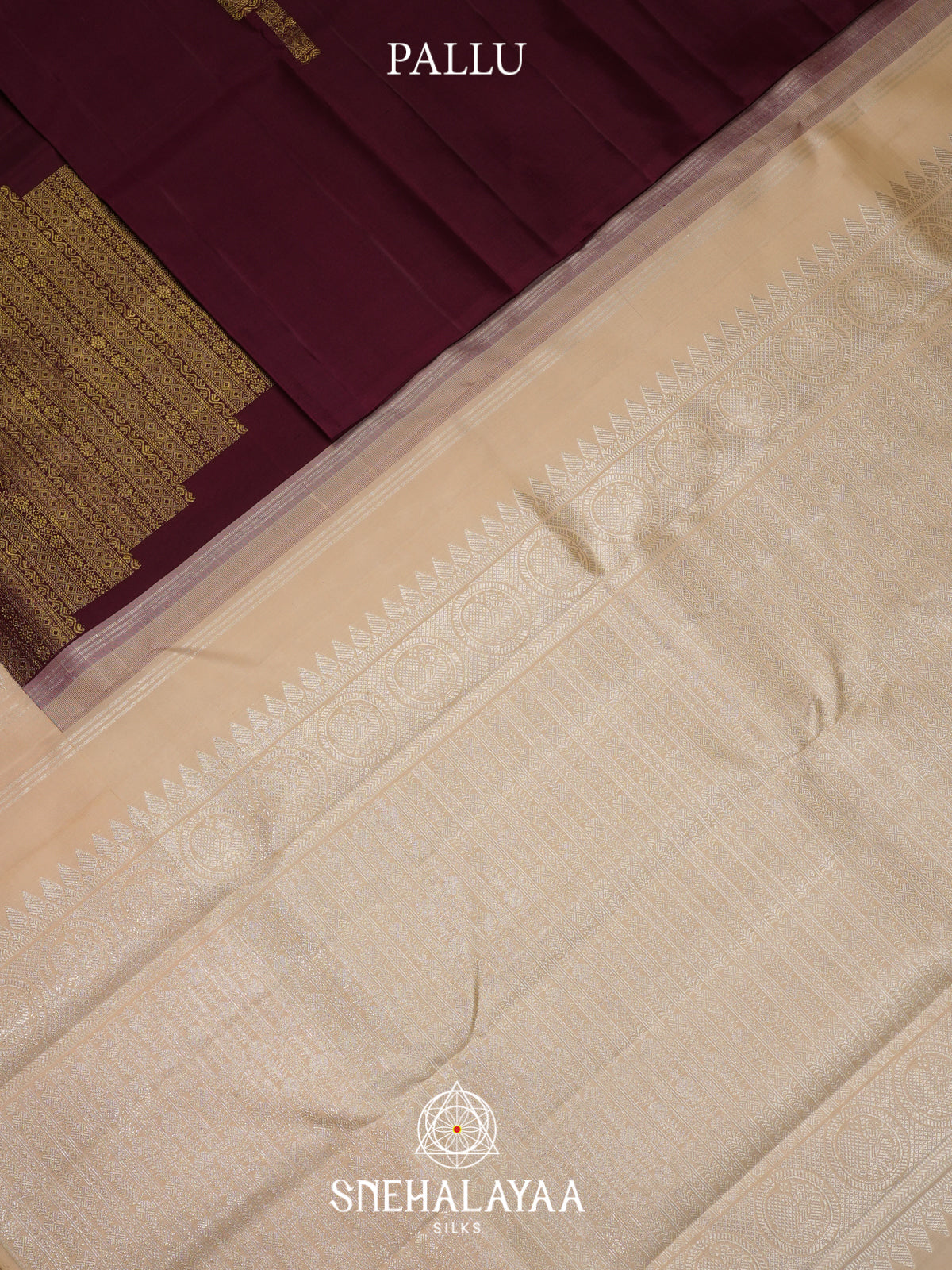 Maroon Kanjivaram Silk Saree