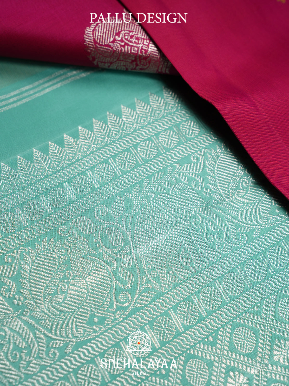 Pink Kanjivaram Silk Saree
