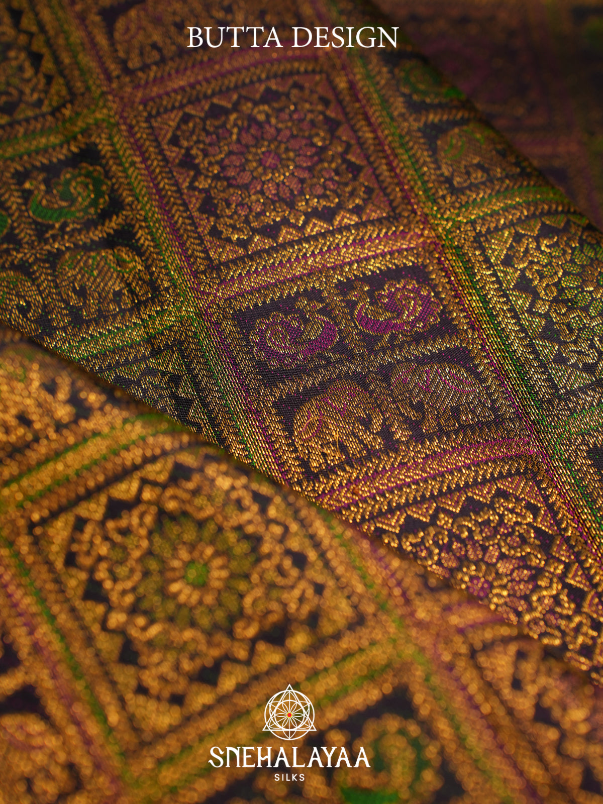 Black Kanjivaram Silk Saree