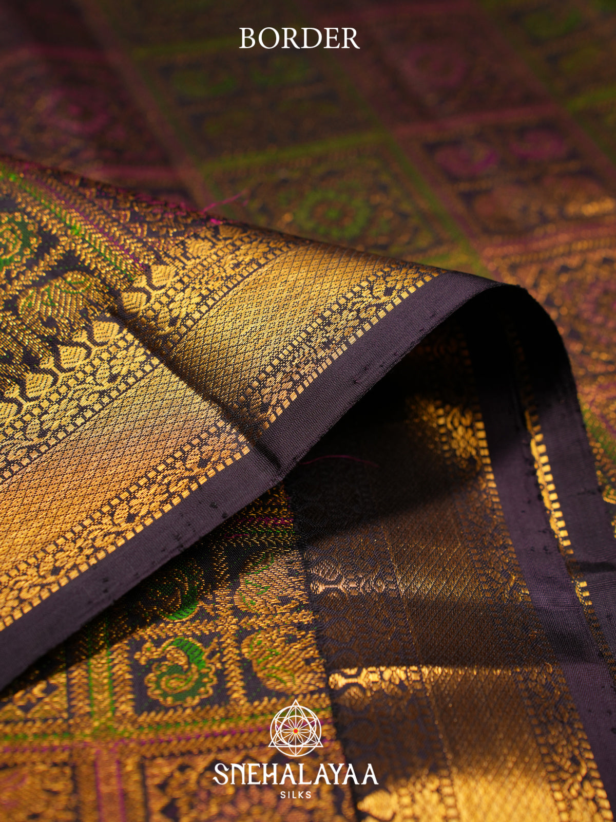 Black Kanjivaram Silk Saree