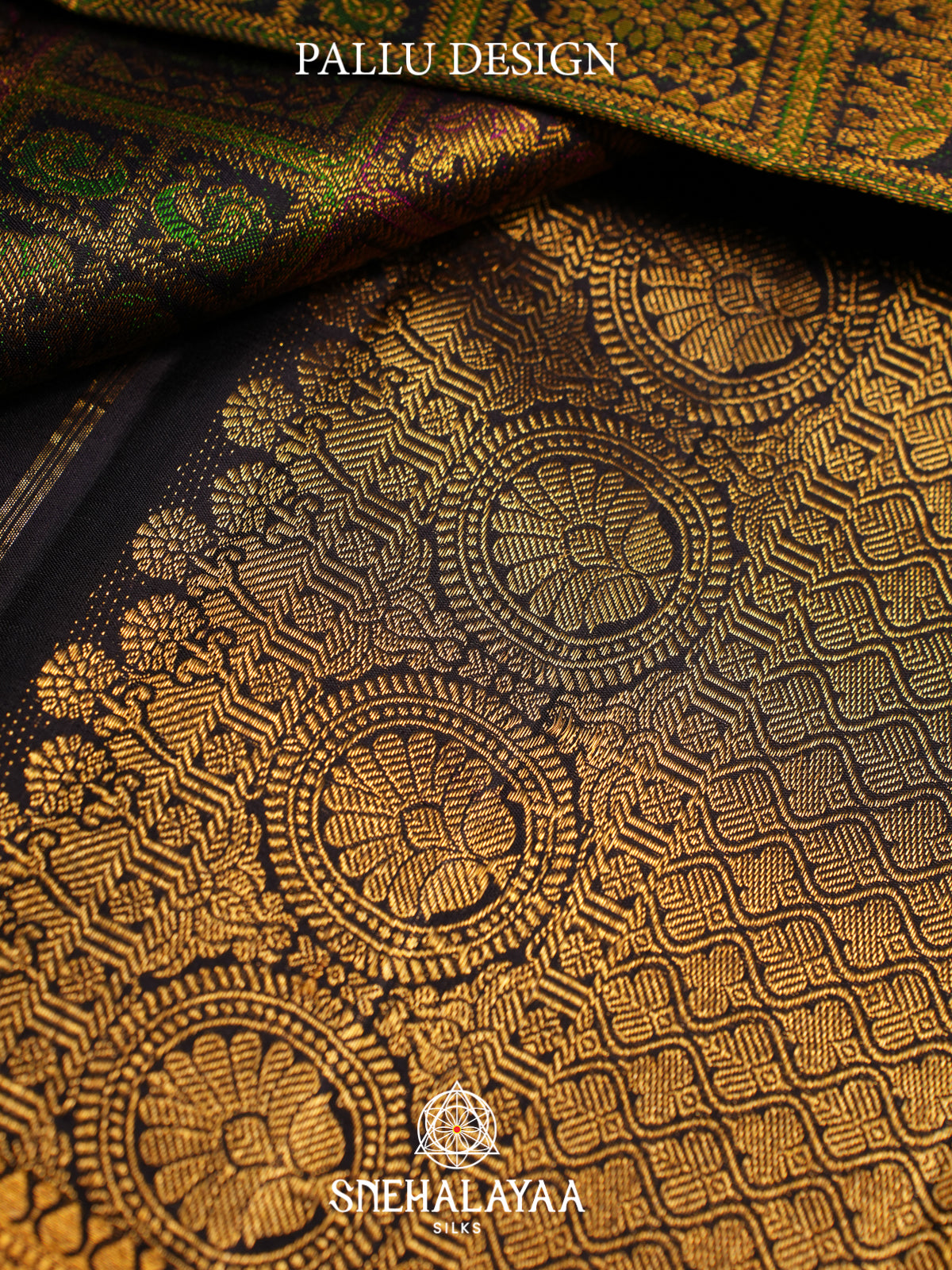 Black Kanjivaram Silk Saree