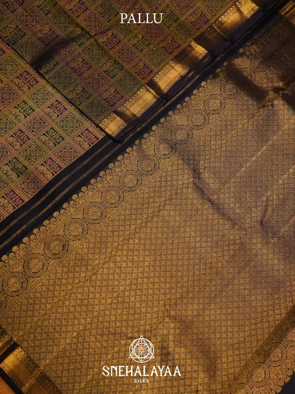 Black Kanjivaram Silk Saree