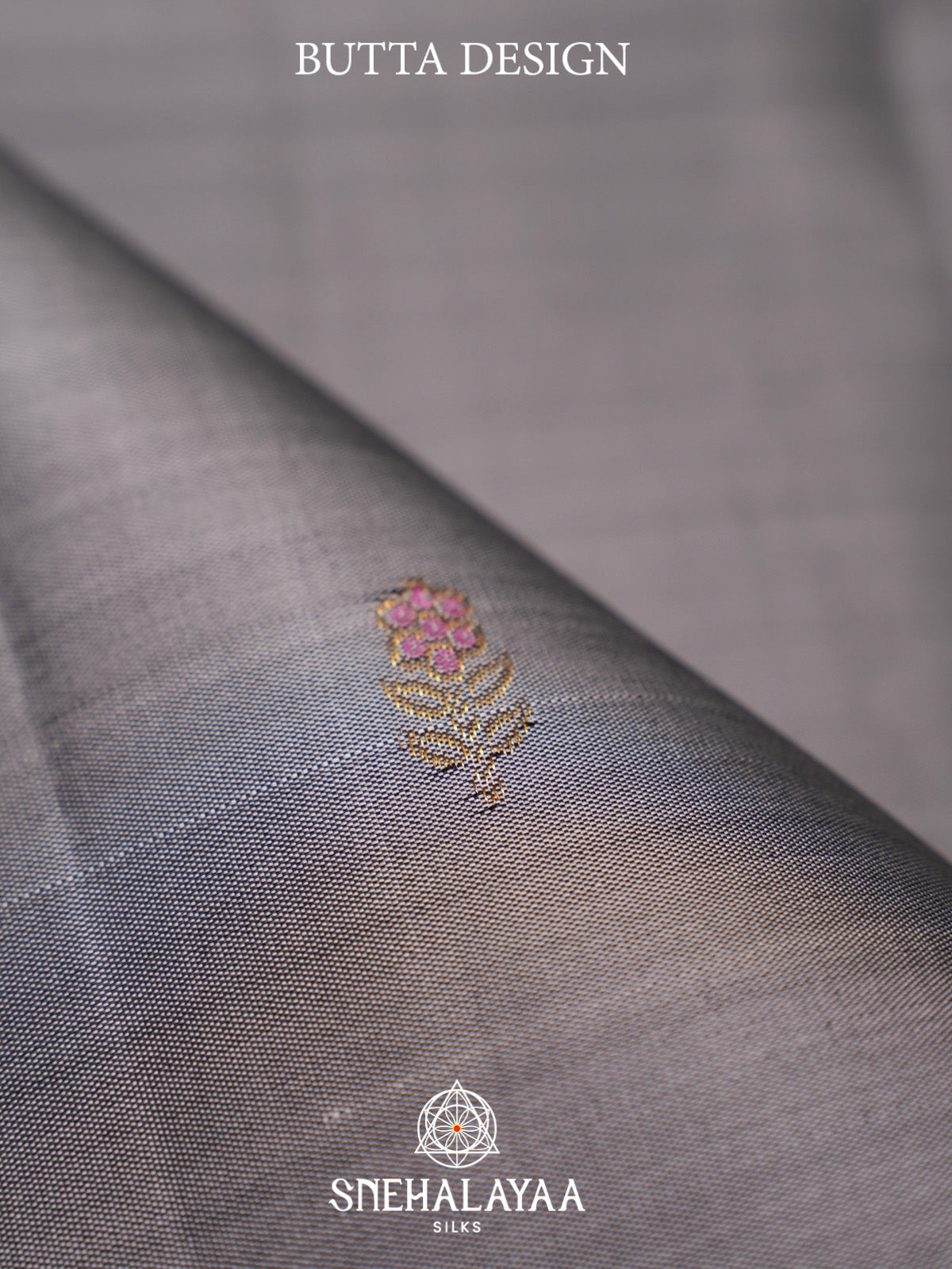 Grey Kanjivaram Silk Saree