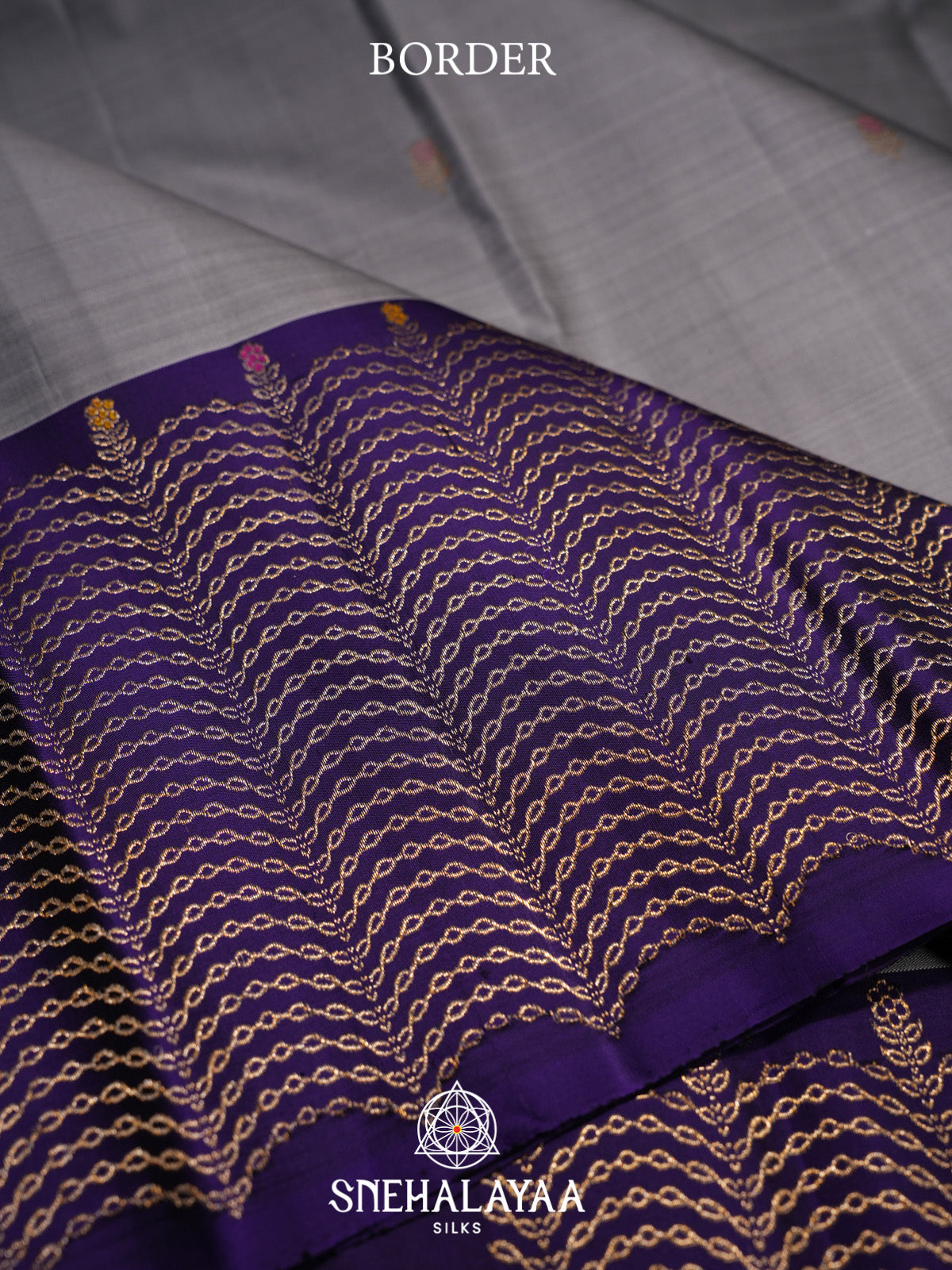 Grey Kanjivaram Silk Saree