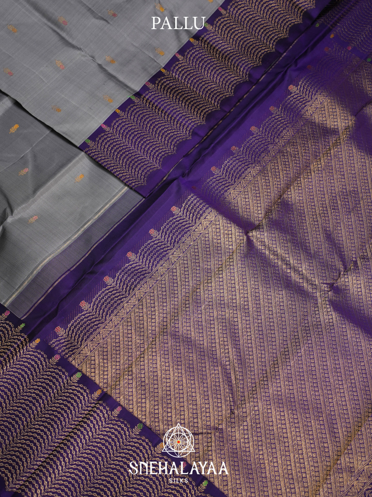 Grey Kanjivaram Silk Saree