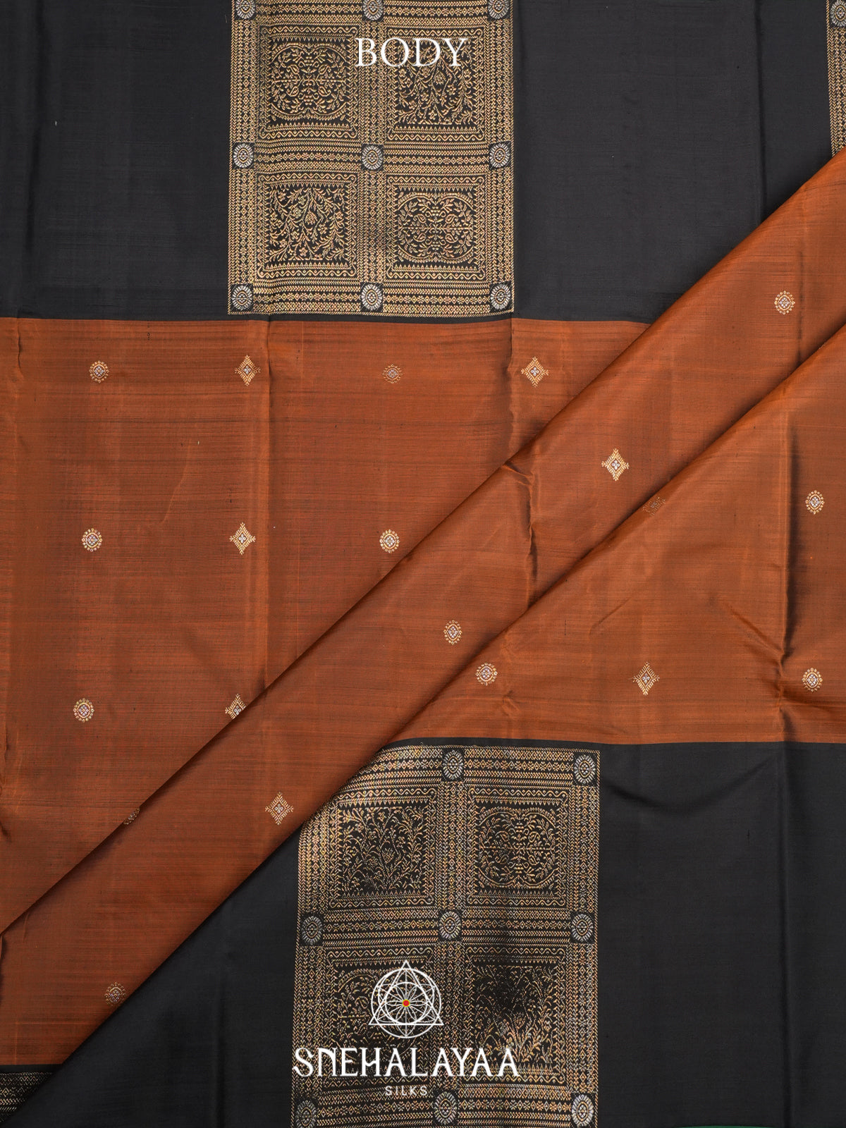 Brown Kanjivaram Silk Saree