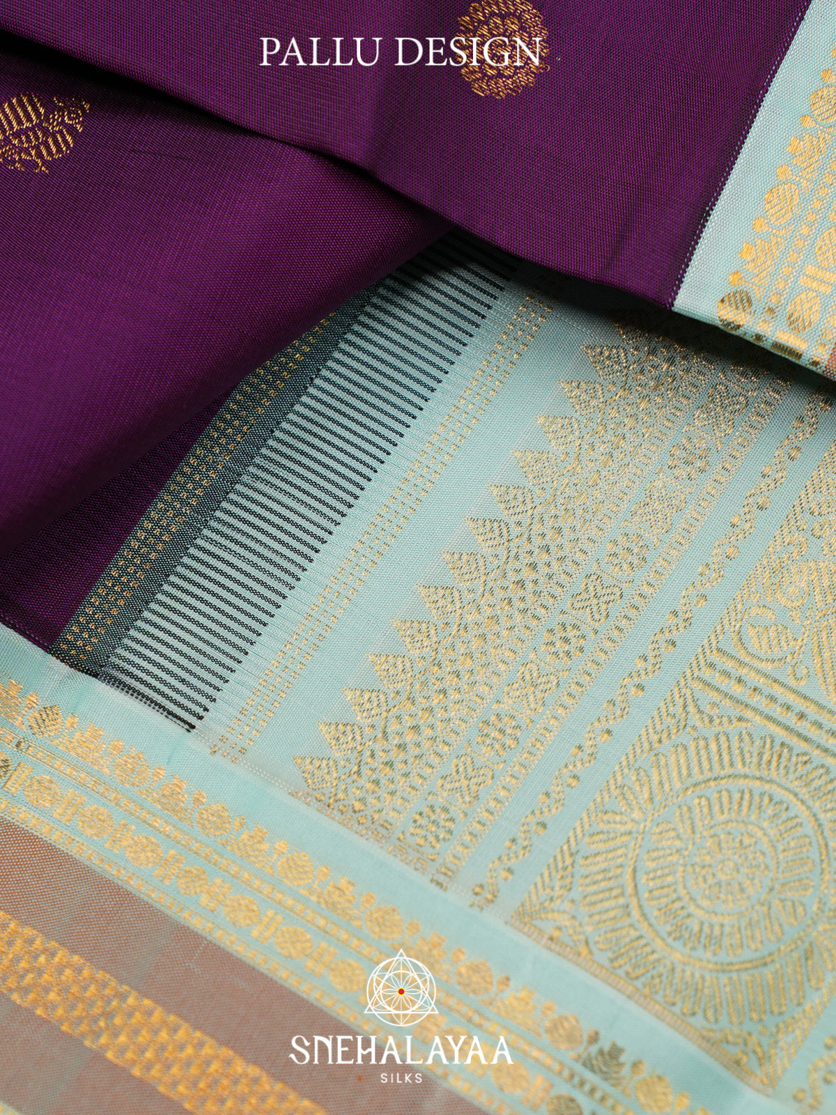 Purple Kanjivaram Silk Saree