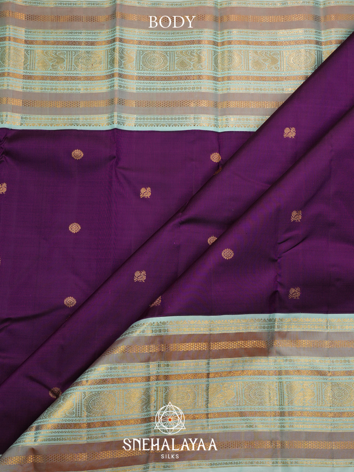 Purple Kanjivaram Silk Saree