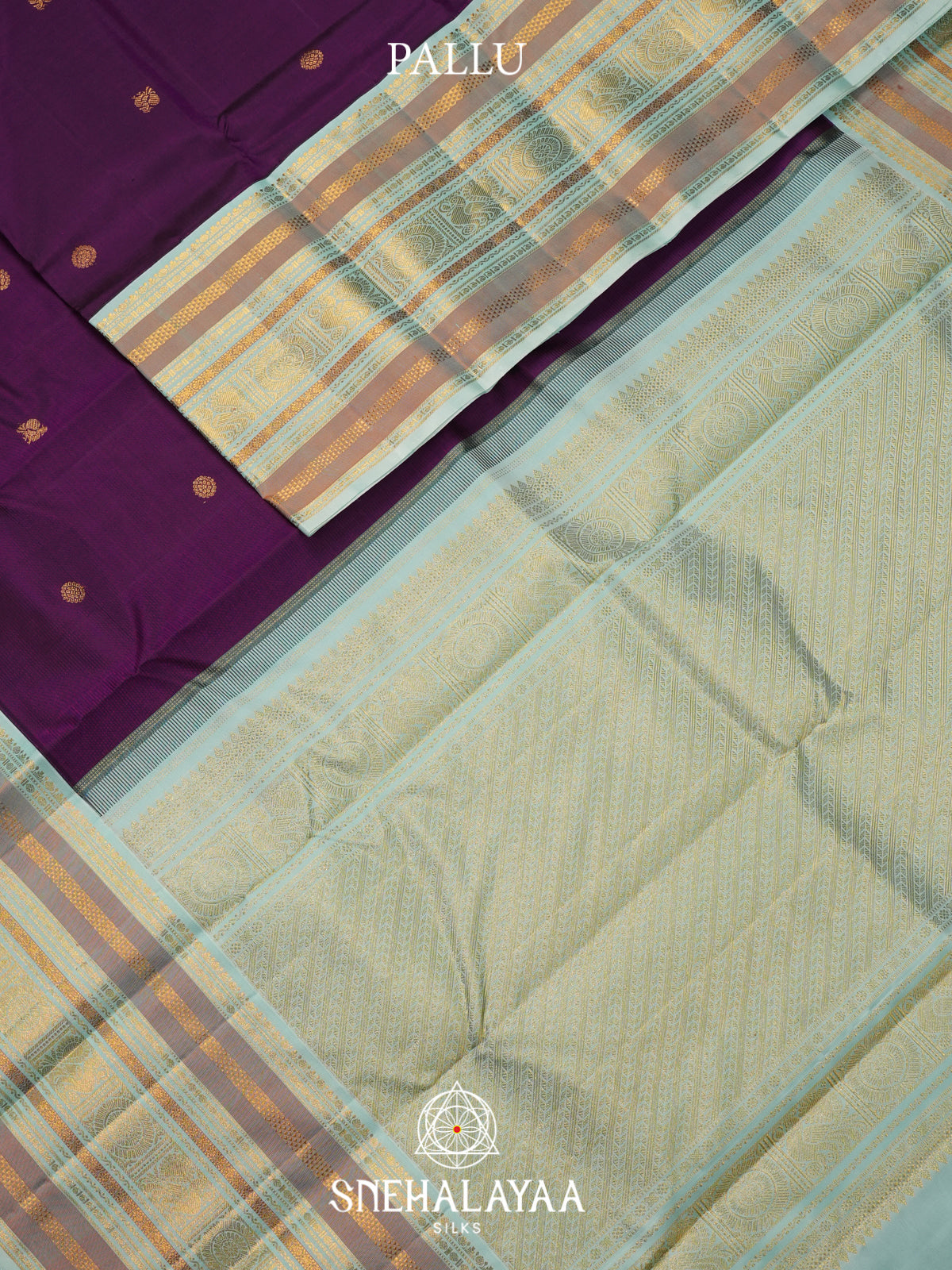 Purple Kanjivaram Silk Saree