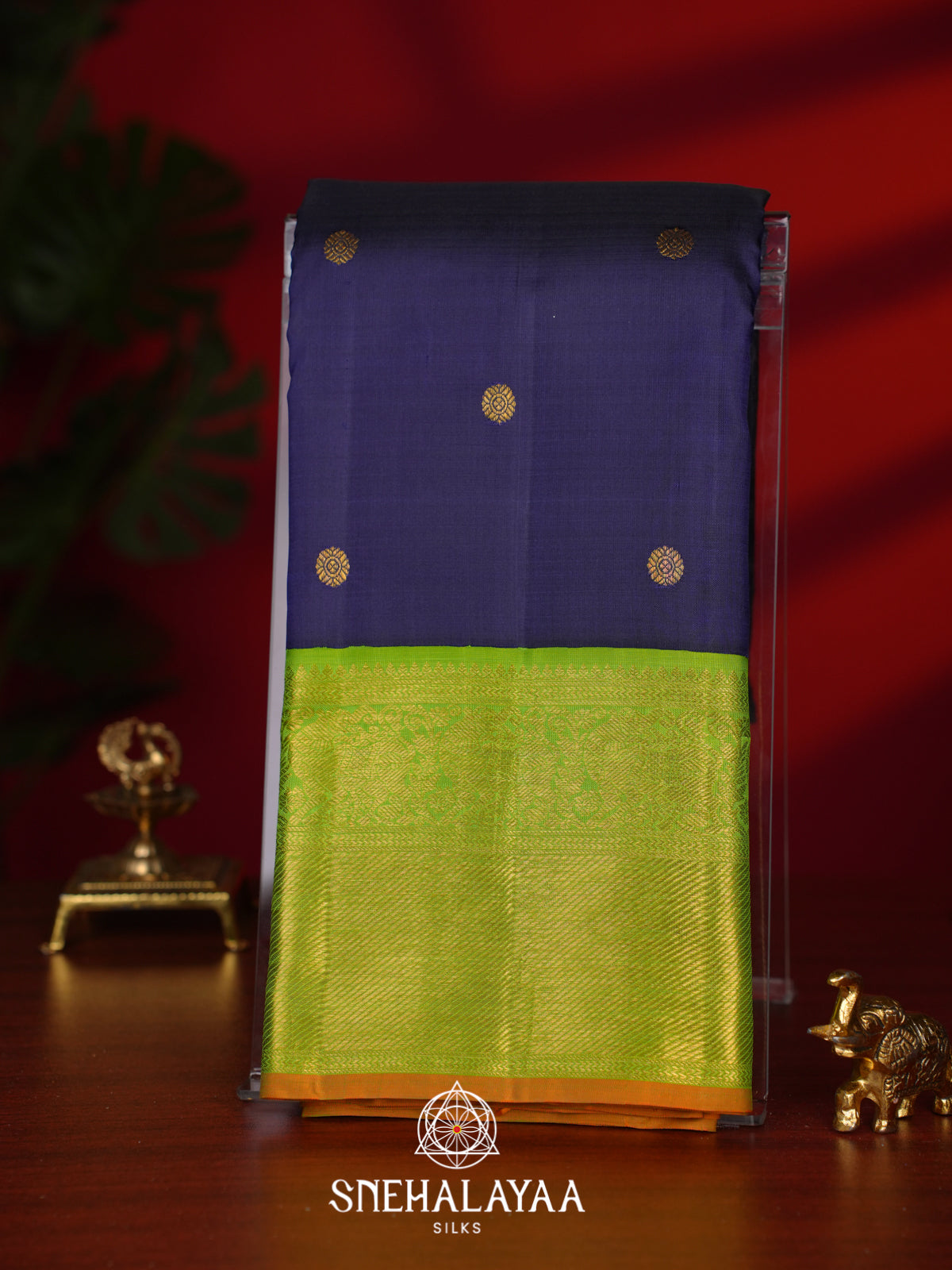 Purple Kanjivaram Silk Saree